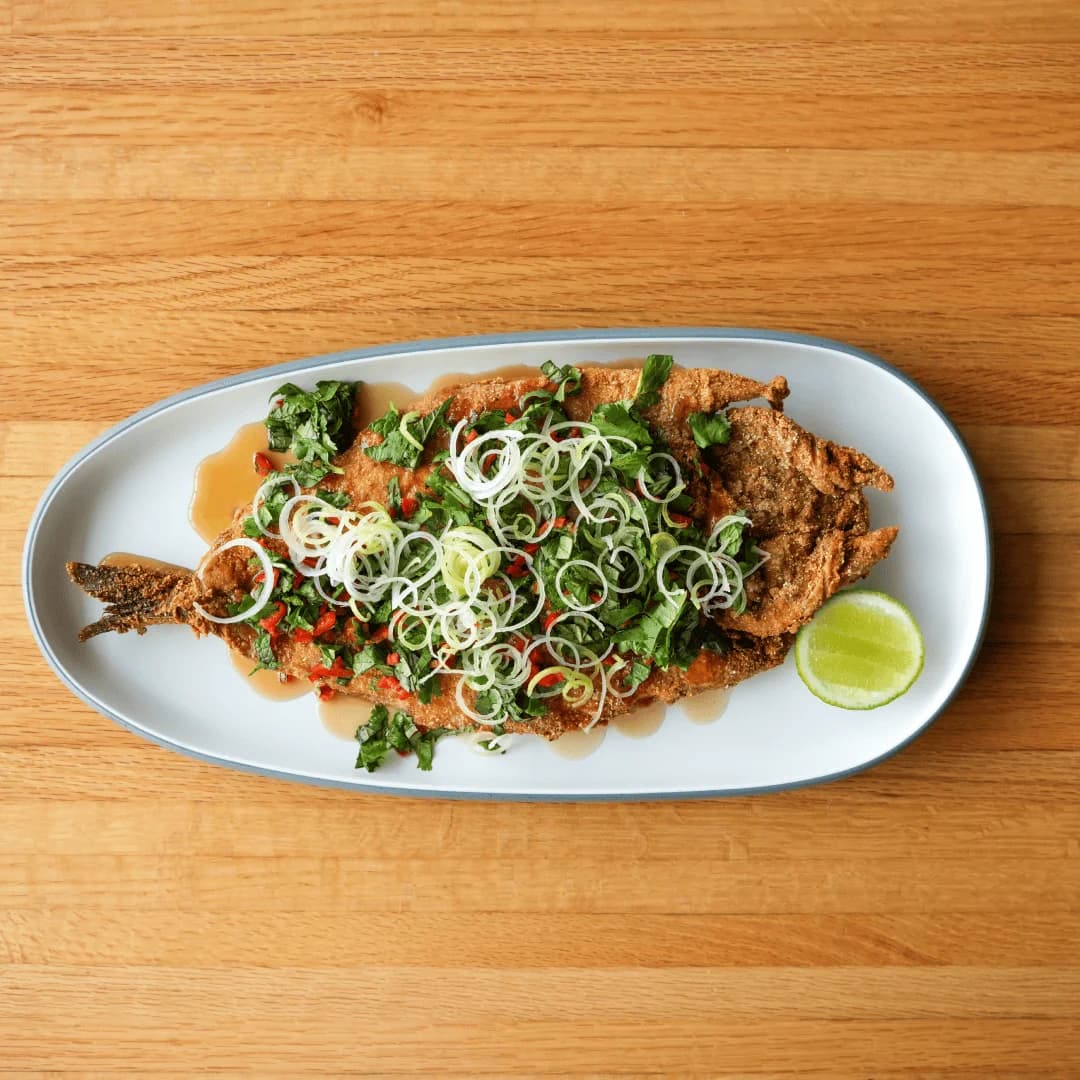 Viet-Cajun Whole Fried Fish